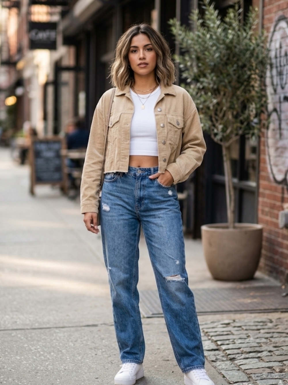 Forever 21 Light Tan Corduroy Jacket